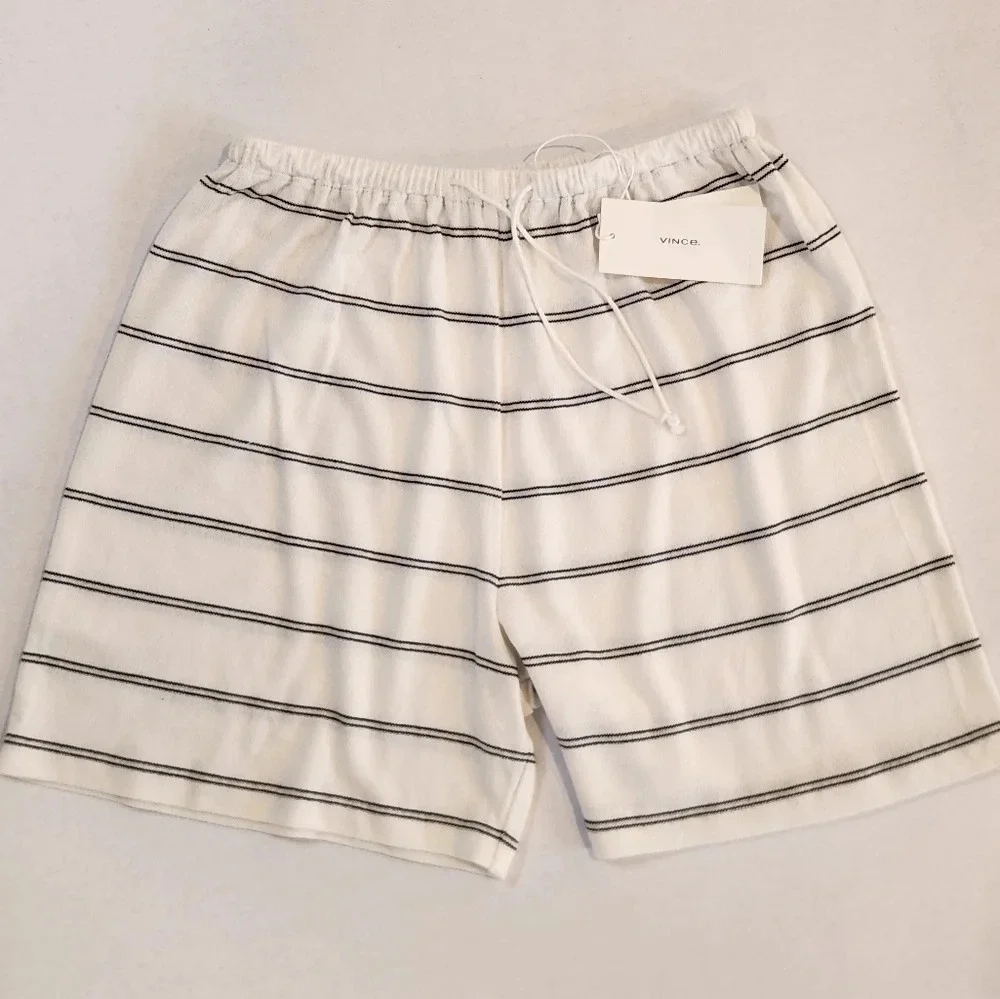 NWT || VINCE || Chalk, Stripes, shorts, baggy, pajamas, pjs, xx small